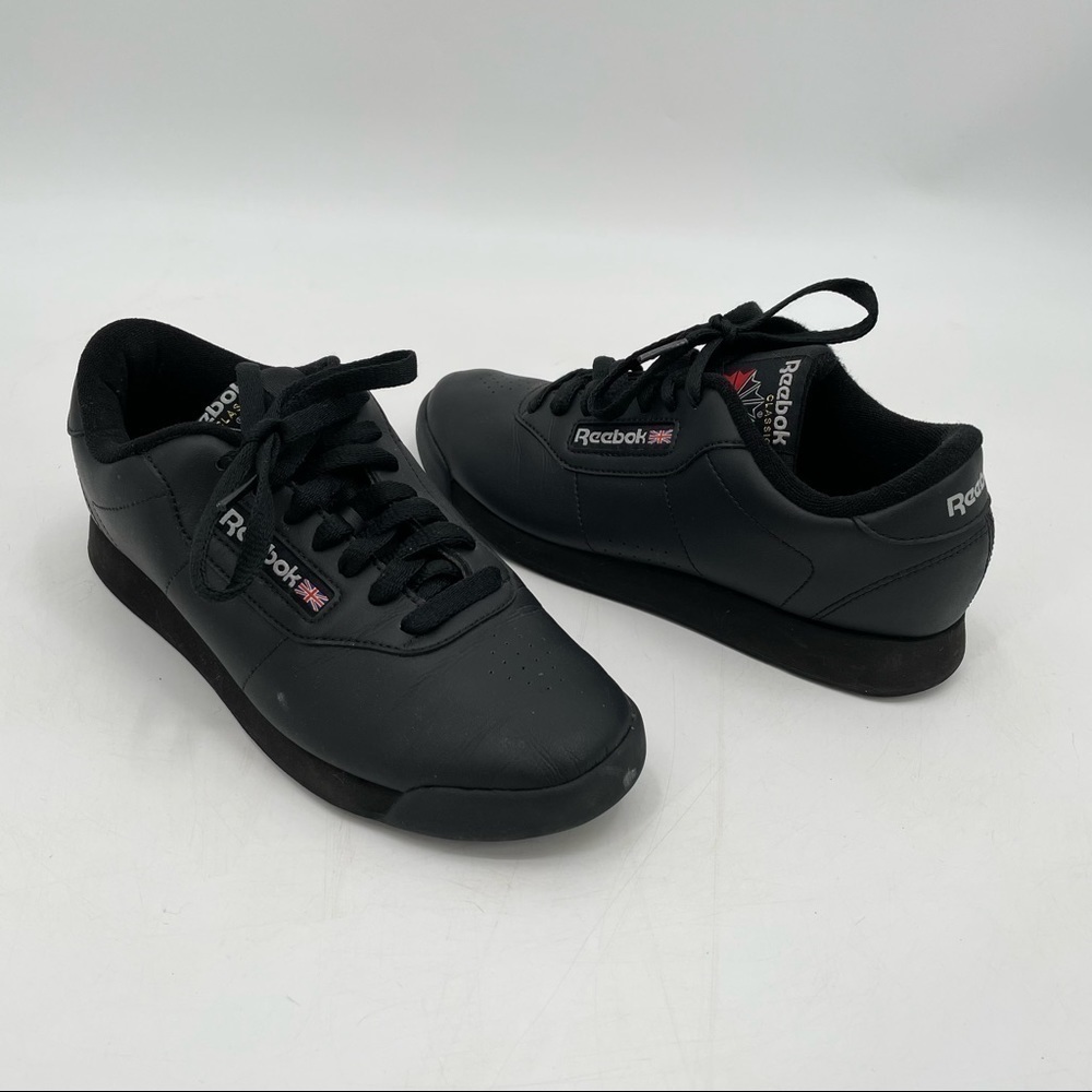Reebok Women's Black Classic Leather Sneakers